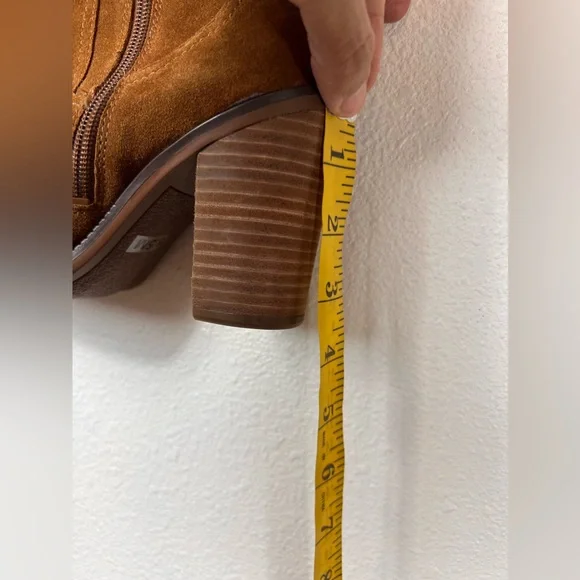 Franco Sarto Knee High Suede Side Zip Boots Size 6.5 - Picture 6 of 11